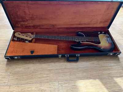1966 Fender Precision Bass 100% All Original Vintage 58 years old In Sunburst