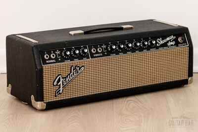 1967 Fender Showman Black Panel Vintage Tube Amp Head AB763 Circuit, Serviced