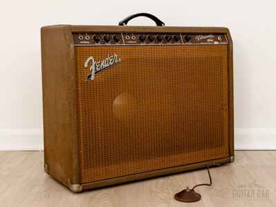 1961 Fender Vibrasonic Brown Panel Vintage Tube Amp 6G13-A 1x15 JBL D130