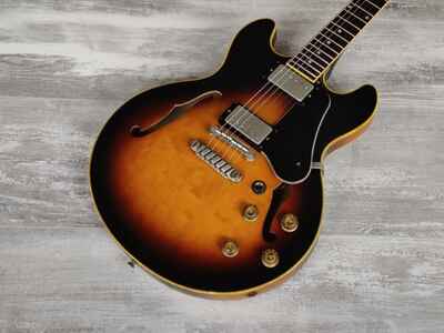 1982 Greco Japan SV-600 Super View Semi Hollowbody (Sunburst)