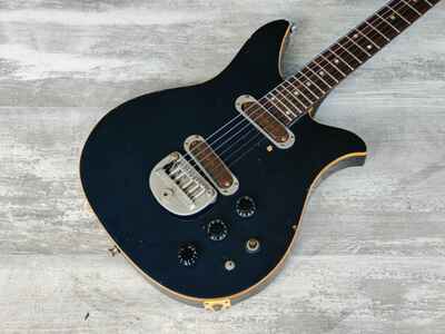 1978 Greco Japan BW-600 "Brawler" Tulip Style Double Cutaway (Metallic Blue)