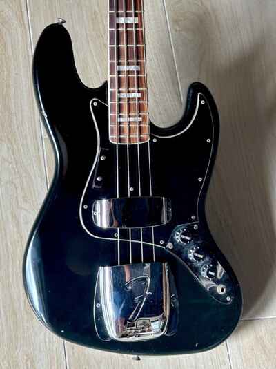 1978 Fender Jazz Bass killer rare triple black combo Black