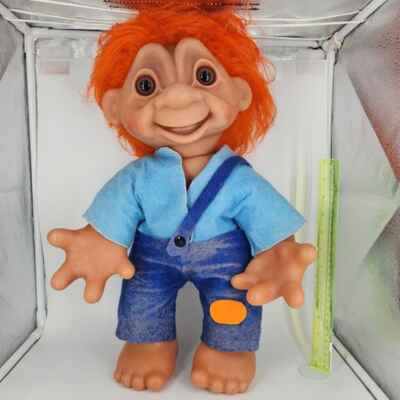 Original Store Display Light Skin Troll Doll 1970s DAM DENMARK 22" EXT. RARE