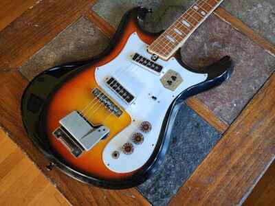 Silvertone Model #1440 Teisco MIJ Mosrite-style vintage DC 