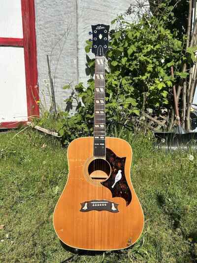 1970s Vintage Aria Dove Acoustic Guitar (Needs Work)