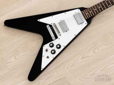 1980 Fernandes FFV-70 Flying V Vintage Guitar Black 67-Style w /  Gibson USA