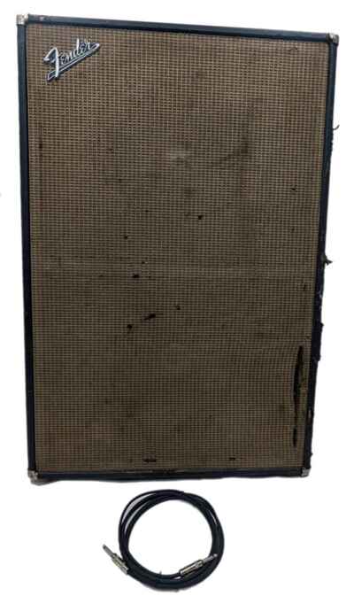 VTG 1960s Fender Bassman 2x12 Vertical Guitar Amplifier Speaker Cabinet 12EAGA8C