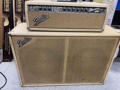 1963 Fender Dual Showman Amp (Blonde) 2x15 Cabinet