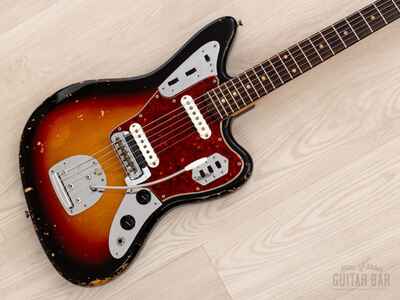 1962 Fender Jaguar Pre-CBS Vintage Offset Guitar Sunburst w /  Case