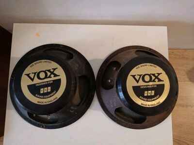 Vox VSL Vintage Speakers (untested)