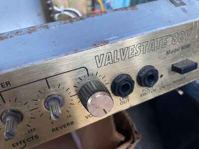 VINTAGE MARSHALL VALVESTATE 80V 8080 TOP MODEL GUITAR AMPLIFIER CHASSIS AS IS