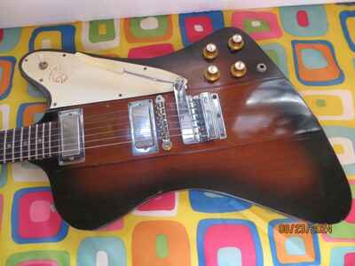 Vintage 1965 Gibson Firebird III Reverse with Original Case