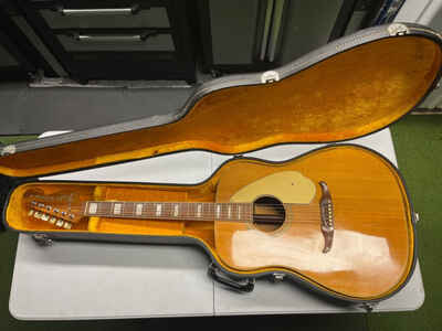 1960s Original Fender Wildwood III - Natural Dreadnought Acoustic