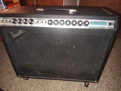 All original 1976 Fender Twin Reverb Amp W /  foot Pedal.