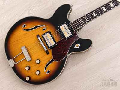 1968 Harmony Meteor H60 Vintage Hollowbody w /  DeArmond Gold Foils, Case