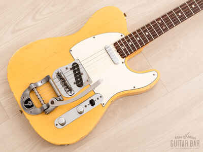 1968 Fender Telecaster Vintage Guitar Blonde Ash Body w /  Bigsby, Case