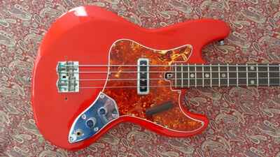 Teisco Top Twenty Vintage Bass Guitar MIJ, luthier rebuilt & ready to play 1970s