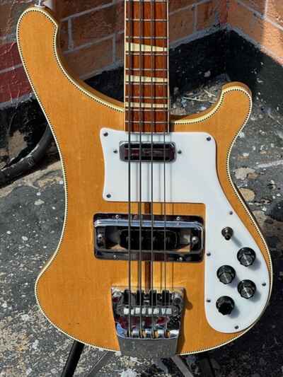 1973 Rickenbacker 4001 Bass in Mapleglo Checkerboard & Full Size Triangle inlays