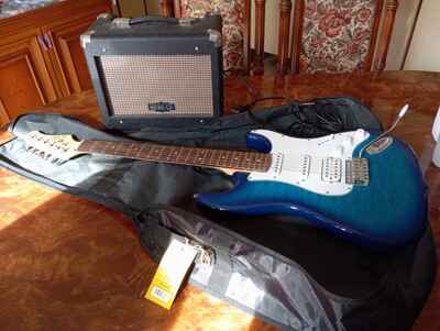 Eko Guitars - S-300 Metallic Blue Chitarra elettrica Più Amplificatore