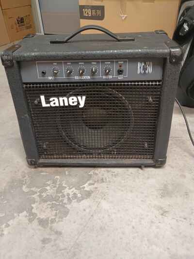Vintage 90s Laney BC30 Bass Guitar Combo Amplifier