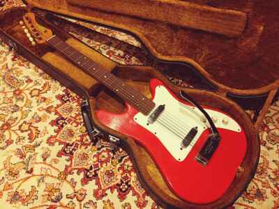 1963 Vox Shadow Tremolo Electric Guitar Red - Made in England