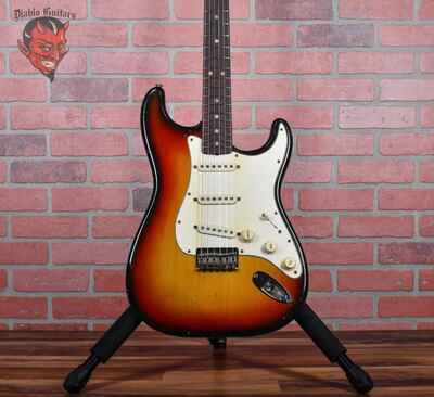 Fender Stratocaster Hardtail with Rosewood Fretboard Sunburst 1969 w / OHSC