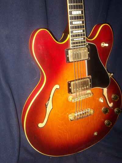 GIBSON ES347  ALL ORGINAL RARE 1980 VERY WELL MAINTAINED w / CASE- GOLD HARDWARE -