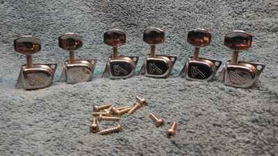 Vintage 1960s-1970s Fender Stratocaster F tuners guitar tuning pegs exc. cond.