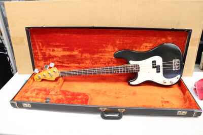LEFT HAND  Fender Precision Bass  vintage 1976 USA   Black