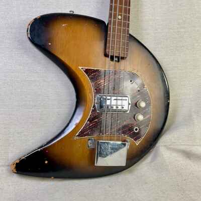 Maxitone Crescent Moon Boomerang 1960s Sunburst Matsumoku Japan MIJ