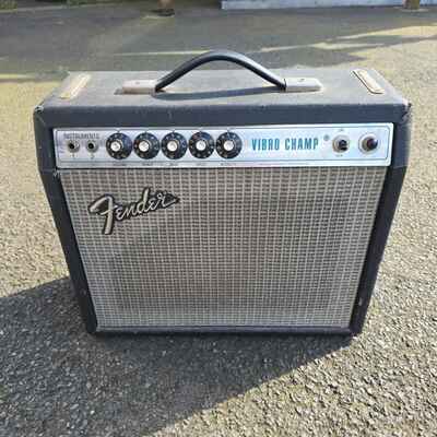 Fender Vibro Champ Silverface Amp Vintage 1975