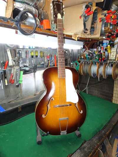 1950s VINTAGE SILVERTONE  /  Harmony ARCHTOP HOLLOW BODY ACOUSTIC GUITAR