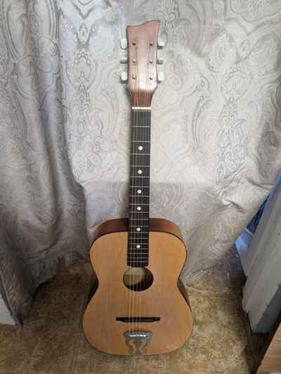 Vintage ?60??s-70??s 3 / 4 size Acoustic Guitar ~ Made in the Republic of South Africa