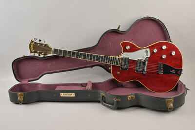 1975 Vintage Gretsch 7613 Rock Jet Made in USA Walnut Red  ~ MINT ~  Electric Guitar