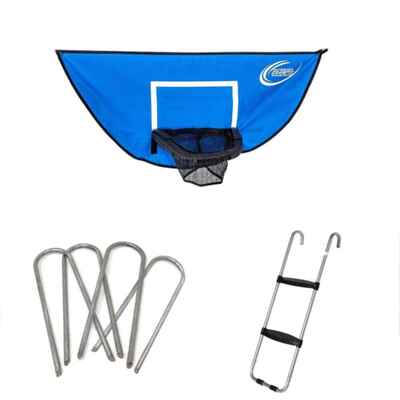 Skywalker Trampolines Accessory Kit with Basketball game windstakes & wide