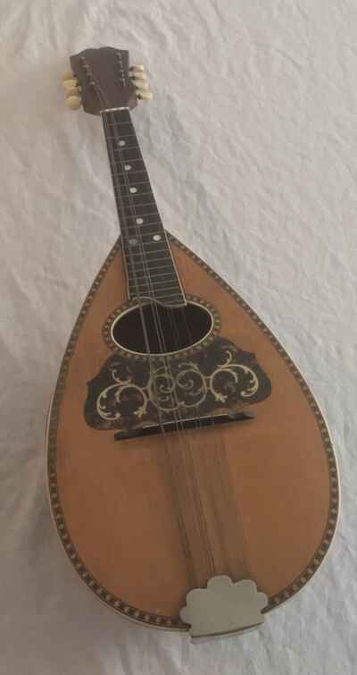 Antique Vintage AC Fairbanks Boston 8 String Bowlback Bowl Back Mandolin NICE!!