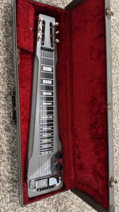 1956 Rickenbacker Electro Model 100 Silver Lap Steel w /  Original Case