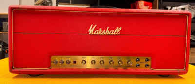 Marshall JMP 100 Super Lead Amp Mod. 1959, early metal panel, rot, Bj 1971