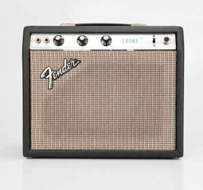 1976 Fender Champ 1x8" 6-Watt Tube Guitar Combo Amplifier w /  Manual #54073