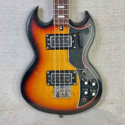 Kay K-2B 1970s Sunburst Short Scale MIJ Bass SG Teisco EB-0