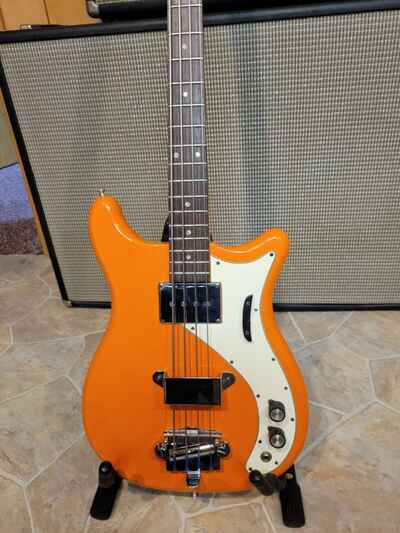 Epiphone Newport Bass 1966 Factory Custom Color California Coral Modern HC