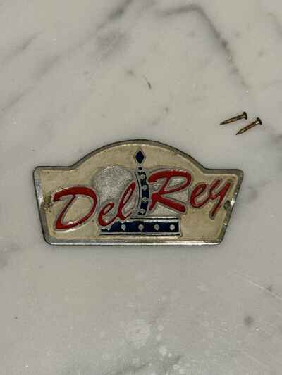 Vintage Teisco Del Ray Headstock Logo Original W /  Nails