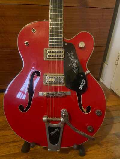 1959 gretch country club beautiful vintage fire engine red guitar