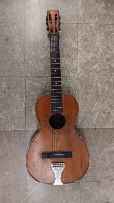 Antique Late 1800s Parlor Guitar Vintage