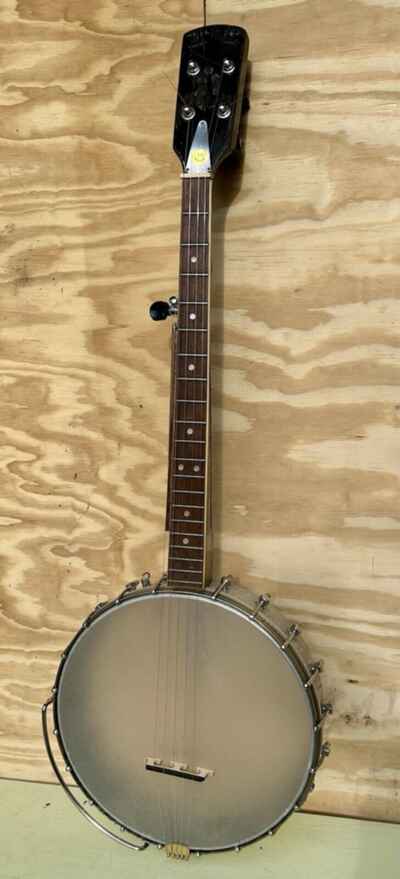 Vintage Openback A-Scale 5 String Banjo w /  Thumb Scoop Clawhammer Ready To Play