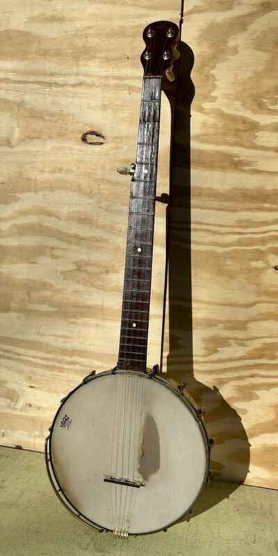 Rare Vintage SS Stewart Monogram 5 String Banjo - Ready To Play