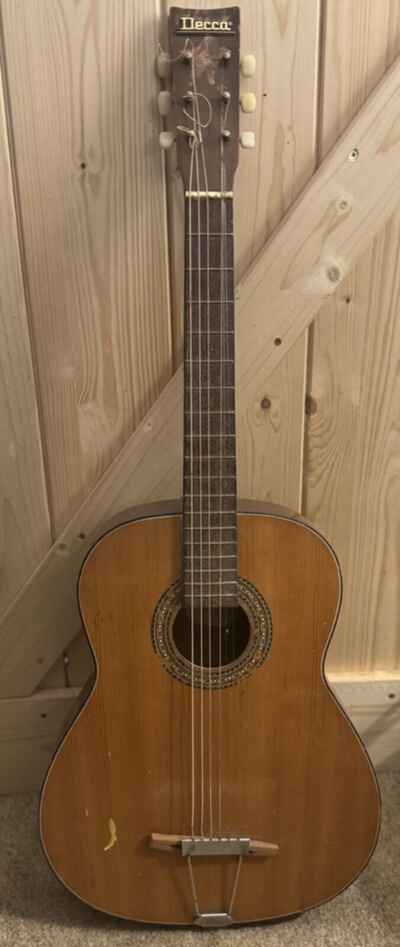 Vintage Acoustic Guitar made in Japan * Decca-245 ** 33?? Tall