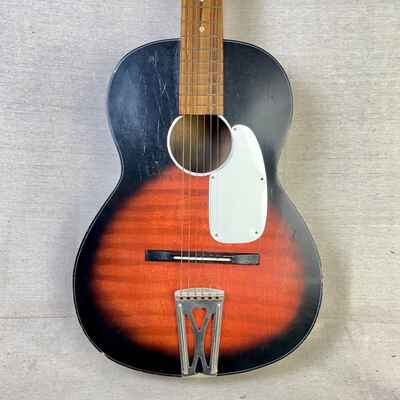 Teisco G-100 1960s Sunburst Parlor Acoustic As-Is Repair Project Kawai Del Rey