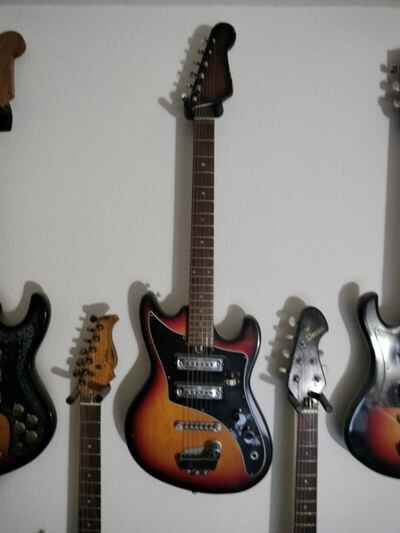 Vintage, Rare, 1960s Made in Japan, Teisco Solid Body Electric Guitar