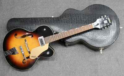 vintage 1963 Gretsch 6124 Single Anniversary Guitar GOLDEN SUNBURST Hard Case VG